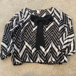 Black&White Bow Top